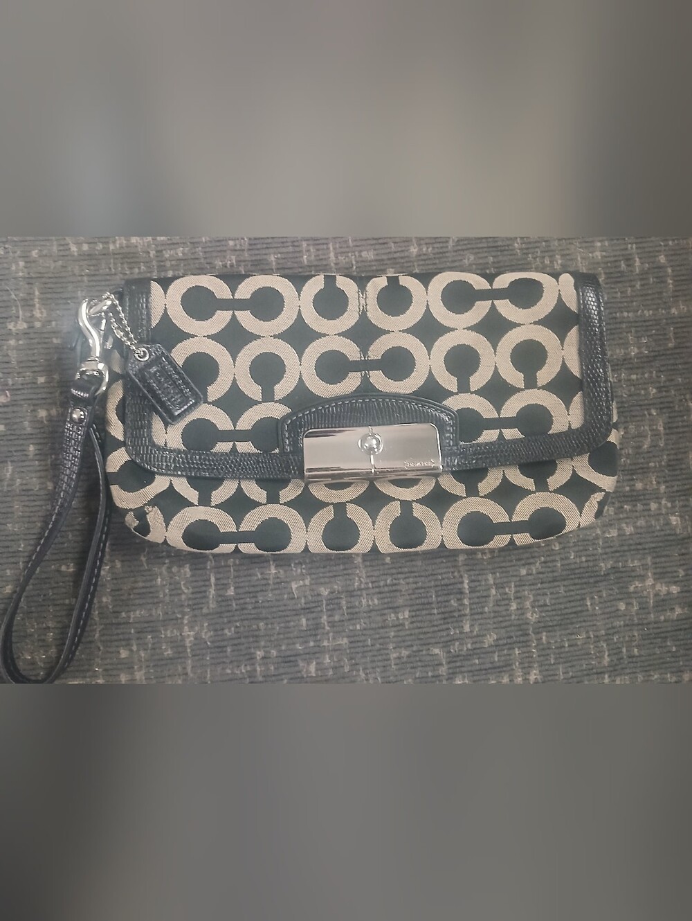 Coach Signature Wristlet Clutch